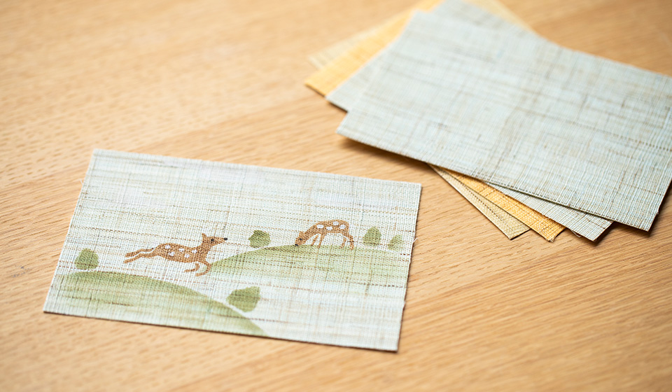 【中川政七商店 福岡天神店】5月 開催「麻の絵はがきづくり」ワークショップ