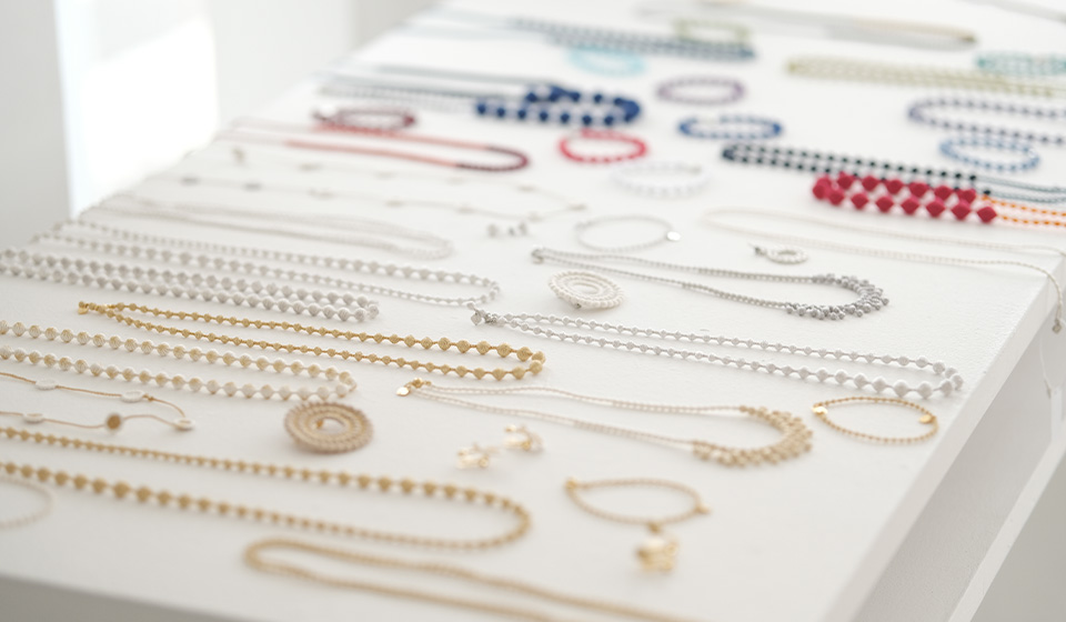 【中川政七商店 KITTE丸の内店・渋谷店】 0 0 0トリプル・オゥ 刺繍のアクセサリー展