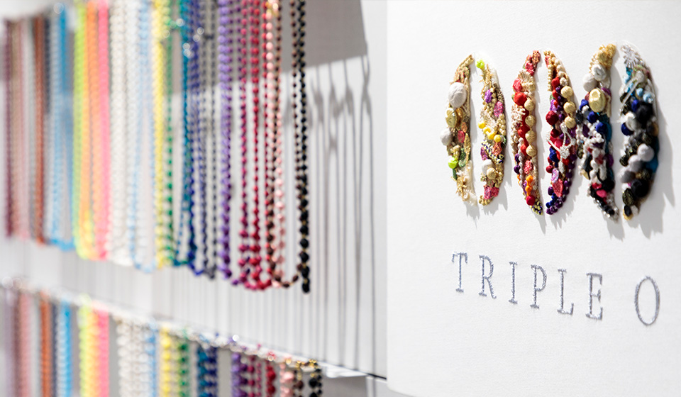 【中川政七商店 高崎オーパ店】 0 0 0( トリプル・オゥ) 刺繍のアクセサリー展